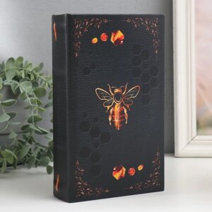 Сейф-книга дерево кожзам 'Пчела' 21х13х5 см