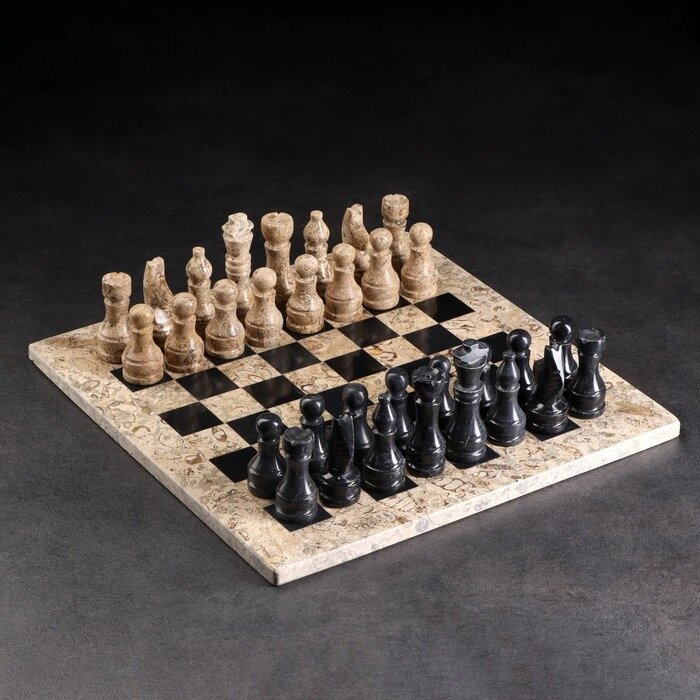 Шахматы, 30х30 см, оникс от компании Интернет-магазин "Flap" - фото 1