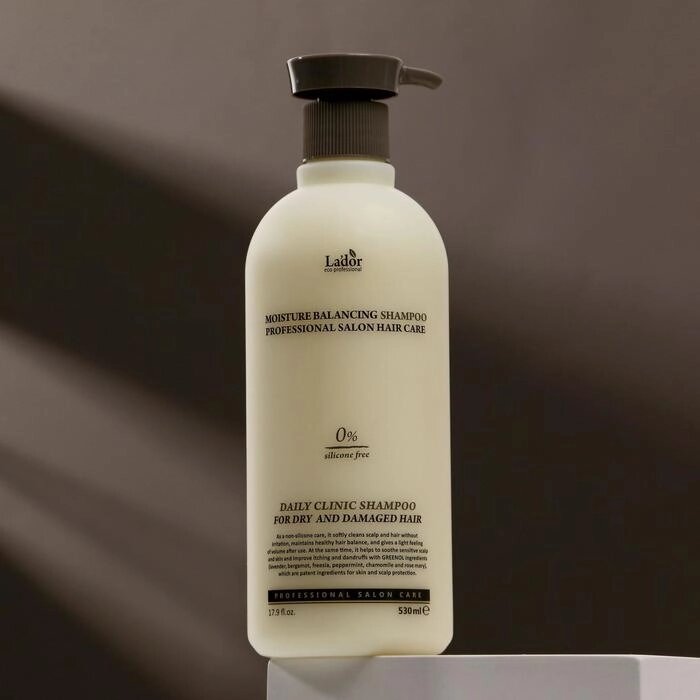 Шампунь для волос без силикона Lador Moisture Balancing Shampoo, 530 мл от компании Интернет-магазин "Flap" - фото 1