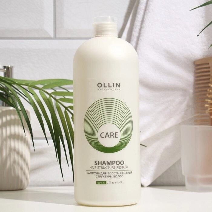 Шампунь для восстановления волос Ollin Professional Restore, 1000 мл от компании Интернет-магазин "Flap" - фото 1
