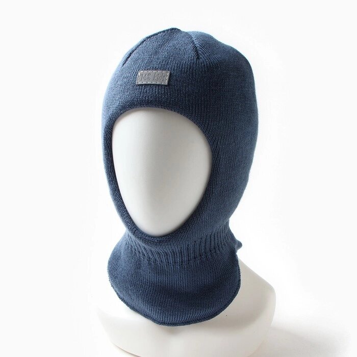Шапка-шлем детский, цвет джинс, размер 44-46 от компании Интернет-магазин "Flap" - фото 1