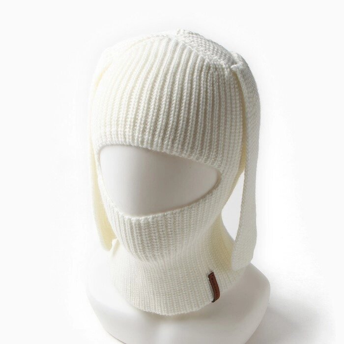 Шапка-шлем детский, цвет молочный, размер 50-52 от компании Интернет-магазин "Flap" - фото 1