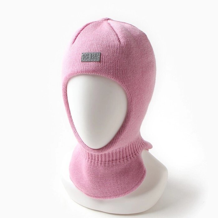 Шапка-шлем детский, цвет розовый, размер 46-48 от компании Интернет-магазин "Flap" - фото 1