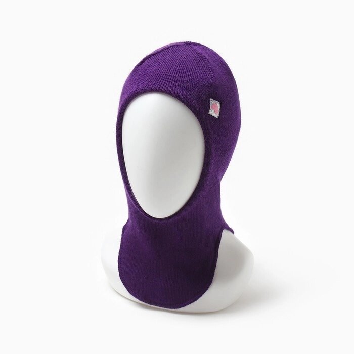 Шапка-шлем для девочки, цвет фиолетовый, размер 42-46 от компании Интернет-магазин "Flap" - фото 1