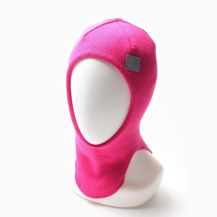 Шапка-шлем для девочки, цвет малиновый, размер 46-50 от компании Интернет-магазин "Flap" - фото 1
