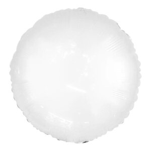 Шар полимерный 18'Неон'круг, цвет белый (комплект из 5 шт.)