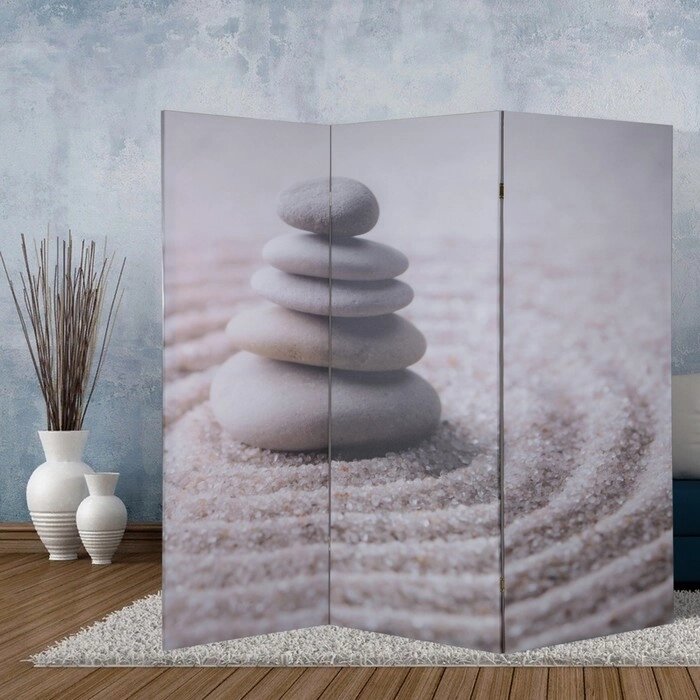 Ширма 'Камни на песке', 150 х 160 см от компании Интернет-магазин "Flap" - фото 1