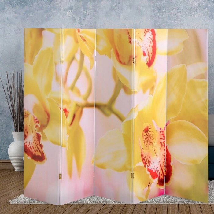 Ширма 'Орхидеи', 250 х 160 см от компании Интернет-магазин "Flap" - фото 1