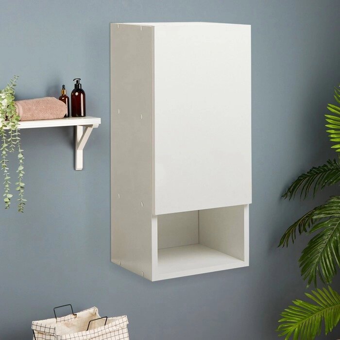 Шкаф навесной для ванной комнаты 'Порто 40' (1 дверь), 40 х 24 х 72 см от компании Интернет-магазин "Flap" - фото 1