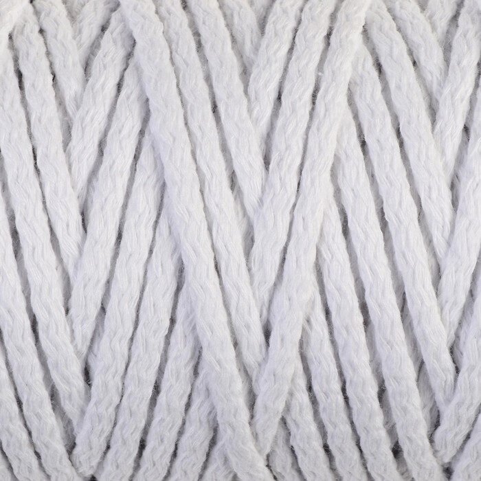 Шнур для вязания 'Пухлый' 100 хлопок ширина 5мм 100м (белый) от компании Интернет-магазин "Flap" - фото 1