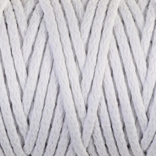 Шнур для вязания 'Пухлый' 100 хлопок ширина 5мм 100м (белый)