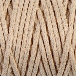 Шнур для вязания 'Пухлый' 100 хлопок ширина 5мм 100м (песочный)
