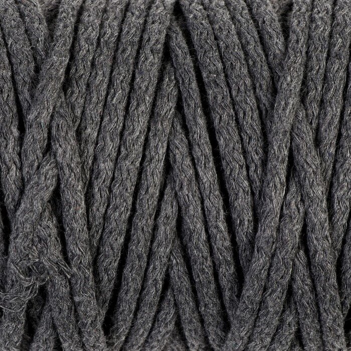 Шнур для вязания 'Пухлый' 100 хлопок ширина 5мм 100м (серый) от компании Интернет-магазин "Flap" - фото 1