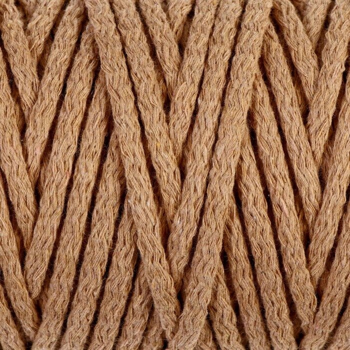 Шнур для вязания 'Пухлый' 100 хлопок ширина 5мм 100м (св. бежевый) от компании Интернет-магазин "Flap" - фото 1