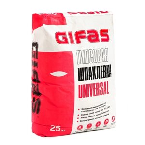 Шпаклёвка гипсовая Гифас Универсал (Gifas Universal) финишная, 25кг