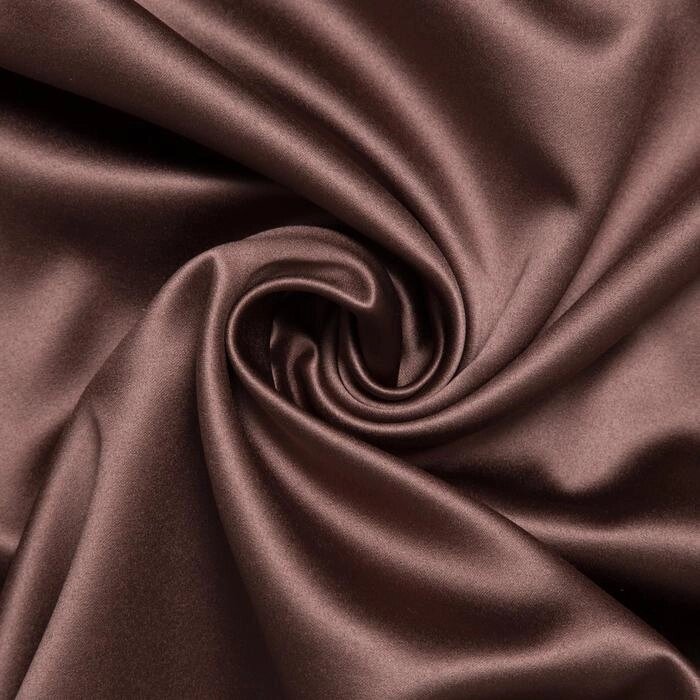 Штора портьерная 'Этель' 250x265 см, двусторонний блэкаут, цвет Шоколад, пл. 240 г/м, 100 п/э от компании Интернет-магазин "Flap" - фото 1