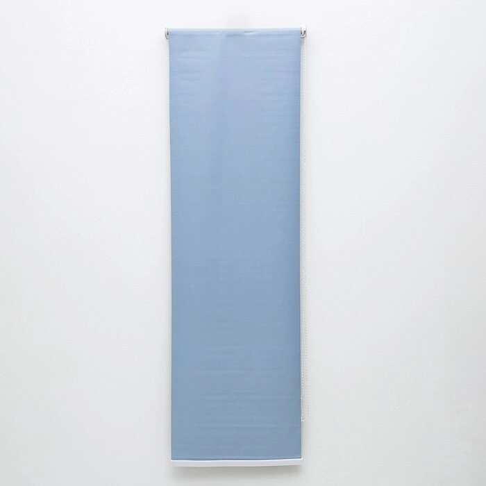 Штора рулонная 'Нега', блэкаут, 120x180 см, цвет серо-голубой от компании Интернет-магазин "Flap" - фото 1