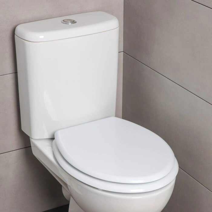 Сиденье для унитаза, 45x35x5 см, цвет белый от компании Интернет-магазин "Flap" - фото 1