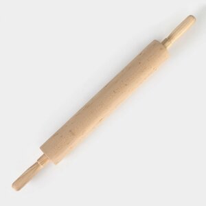 Скалка 'Для Профи'с вращающейся ручкой, 60x6 см, бук