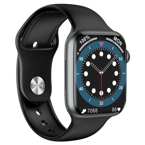 Смарт-часы Hoco Y1, 1.91'240x285, IP68, BT5.0, 280 мАч, GPS, чёрные