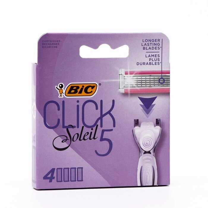 Сменные кассеты для бритья BIC Click 5, 4 шт. от компании Интернет-магазин "Flap" - фото 1