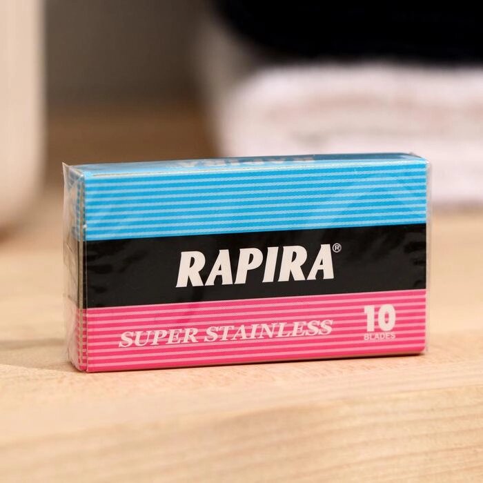Сменные лезвия классические Rapira, 10 лезвий от компании Интернет-магазин "Flap" - фото 1