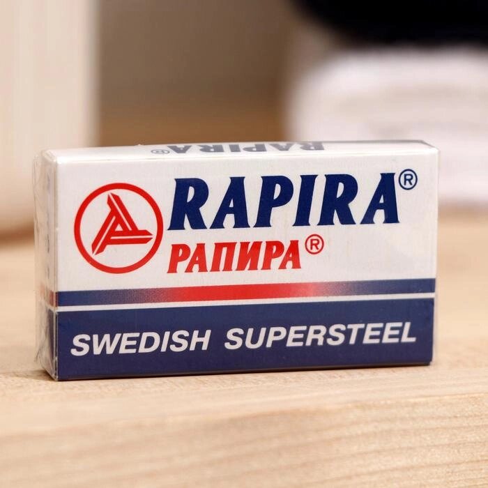 Сменные лезвия классические  Rapira 'Суперсталь', 5 шт (комплект из 3 шт.) от компании Интернет-магазин "Flap" - фото 1