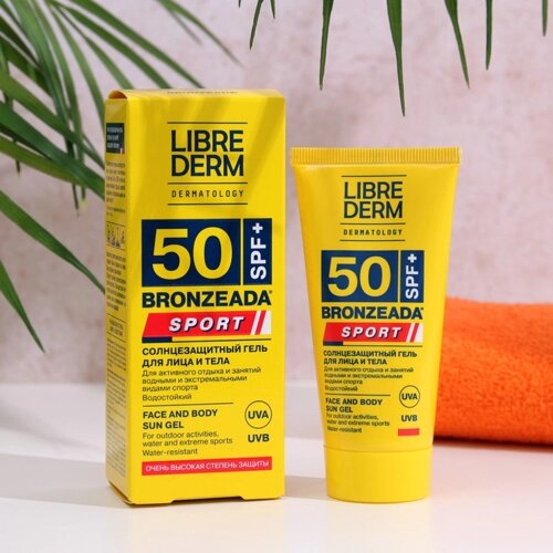 Солнцезащитный гель для лица и тела LIBREDERM sport 50 SPF+50 мл