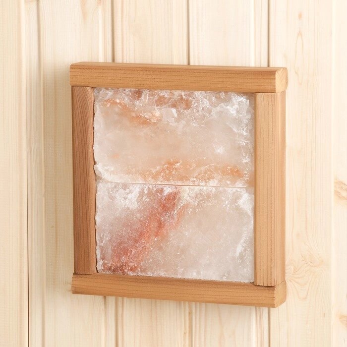 Соляная панель 2 плитки гималайской соли 25,5х24 см термо ЛИПА от компании Интернет-магазин "Flap" - фото 1