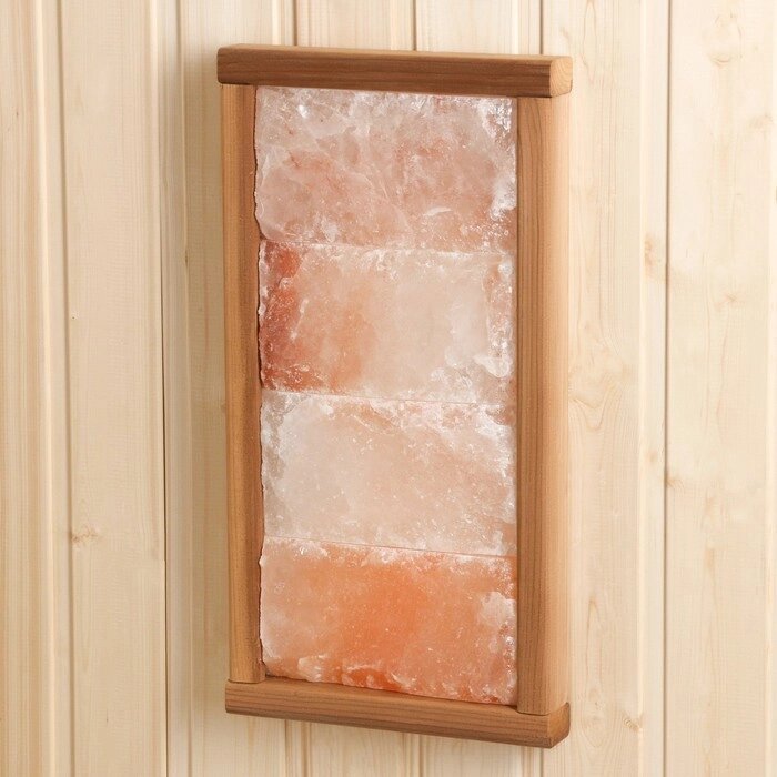 Соляная панель 4 плитки гималайской соли 46х24 см термо ЛИПА от компании Интернет-магазин "Flap" - фото 1