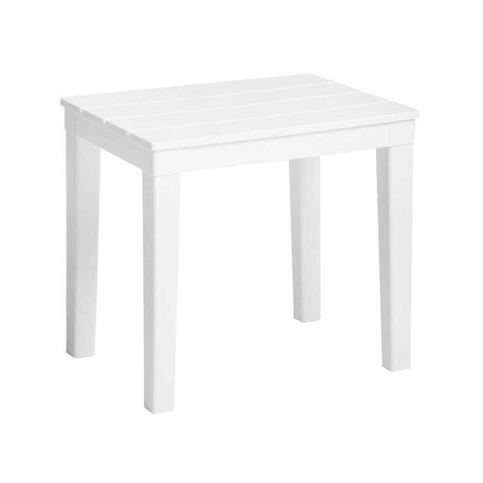 Столик для шезлонга 'Прованс', белый, 40 х 30 х 37 см от компании Интернет-магазин "Flap" - фото 1