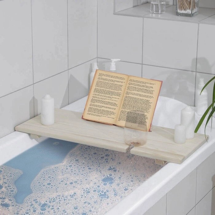 Столик для ванны, 68x26x7 см, сосна от компании Интернет-магазин "Flap" - фото 1