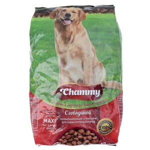 Сухой корм Chammy для собак крупных пород, говядина, 12 кг