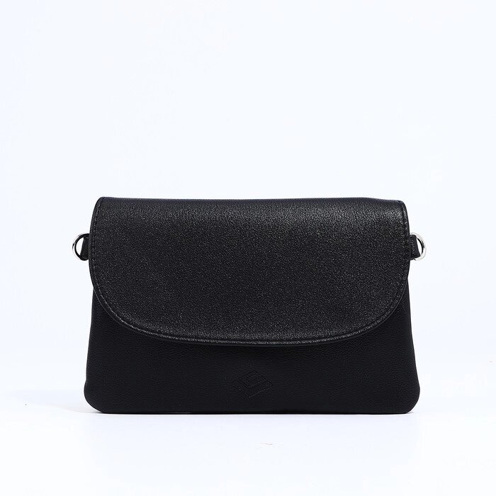 Сумка-мессенджер L-Craft на молнии, наружный карман, цвет чёрный от компании Интернет-магазин "Flap" - фото 1
