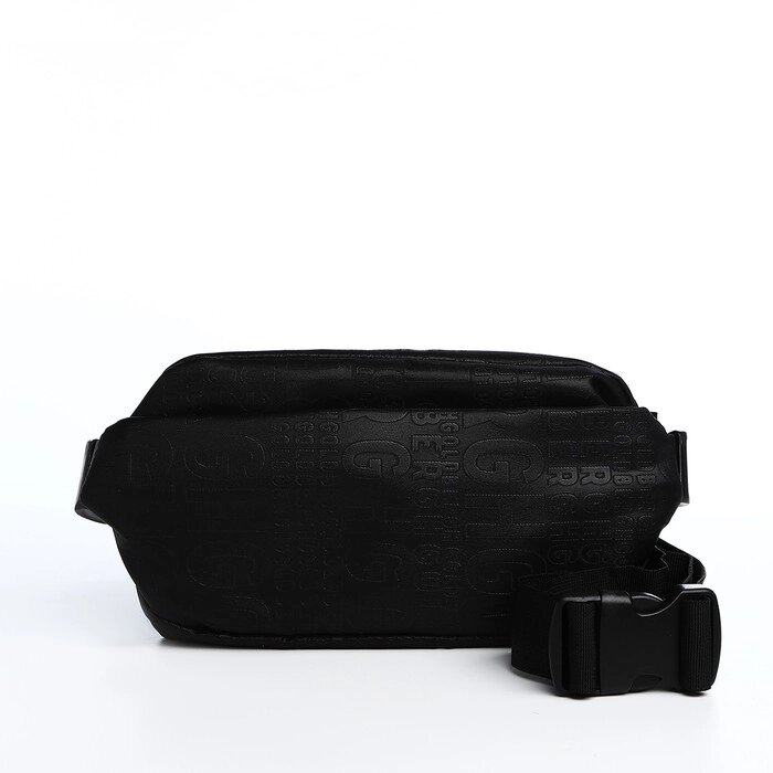 Сумка на одно плечо на молнии, 3 наружных кармана, цвет чёрный от компании Интернет-магазин "Flap" - фото 1