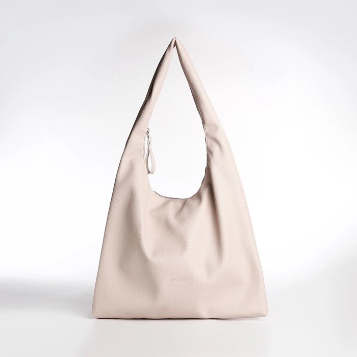 Сумка женская TEXTURA, мешок, большой размер, цвет бежевый от компании Интернет-магазин "Flap" - фото 1