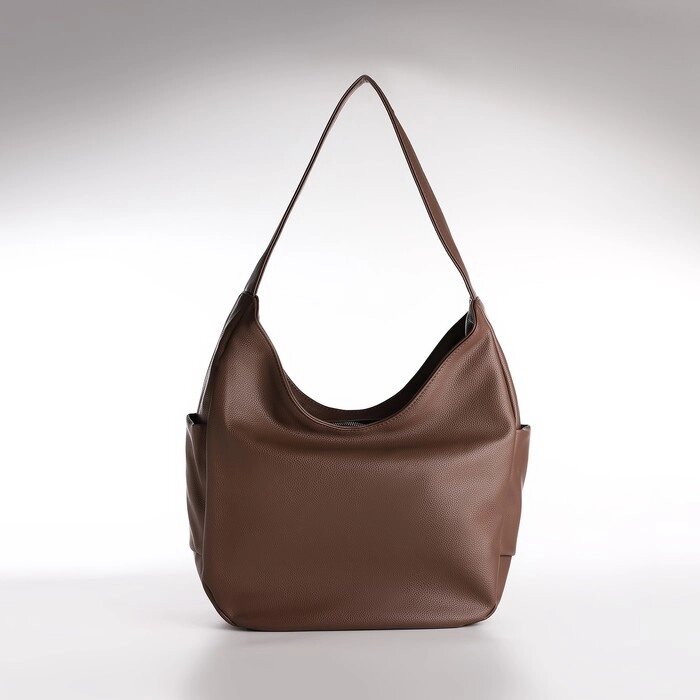 Сумка женская TEXTURA, мешок, большой размер, цвет коричневый от компании Интернет-магазин "Flap" - фото 1