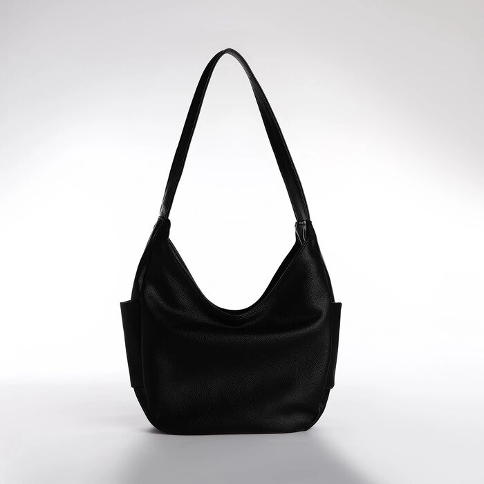 Сумка женская TEXTURA, мешок, средний размер, цвет чёрный от компании Интернет-магазин "Flap" - фото 1