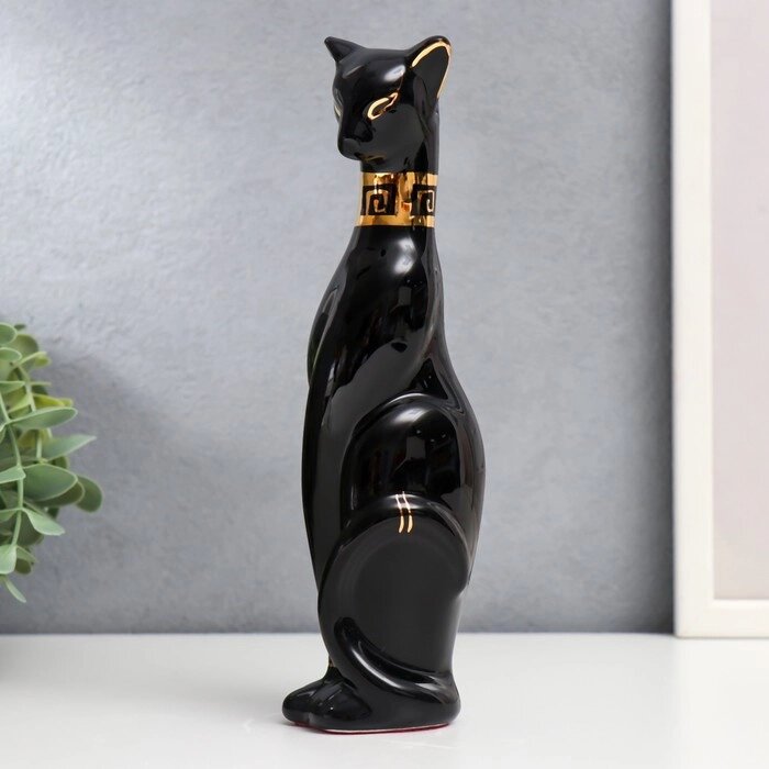Сувенир керамика 'Кошка египетская, чёрная' 21х5,5х6 см от компании Интернет-магазин "Flap" - фото 1