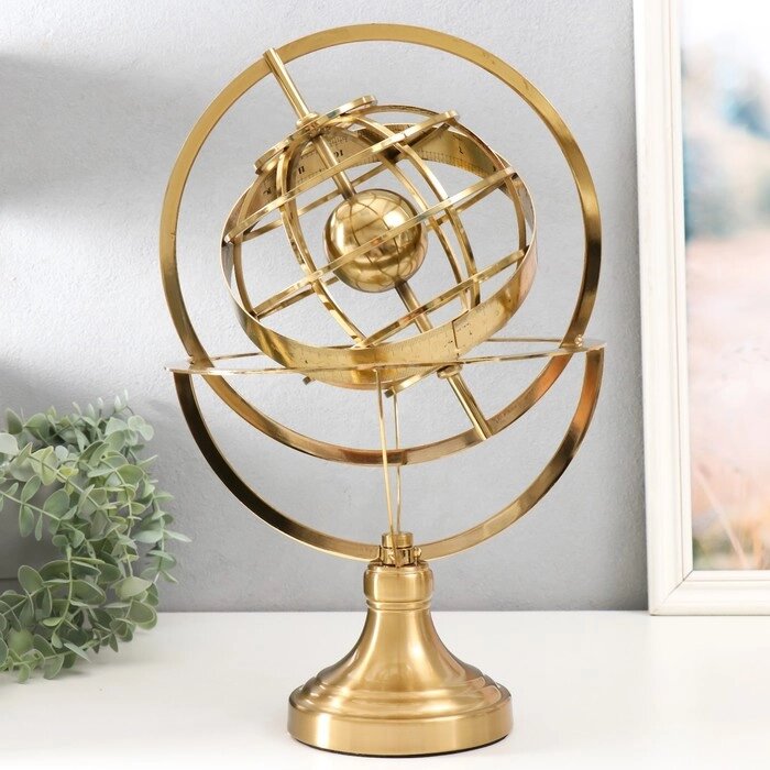 Сувенир металл 'Орбита Земли' золото 25х25х38 см от компании Интернет-магазин "Flap" - фото 1