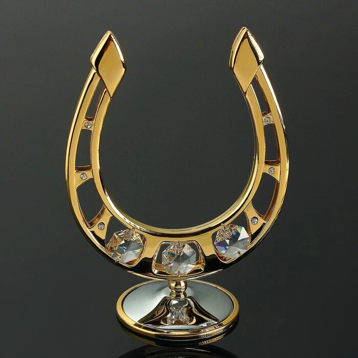 Сувенир 'Подкова', 9x5x12 см, с кристаллами от компании Интернет-магазин "Flap" - фото 1