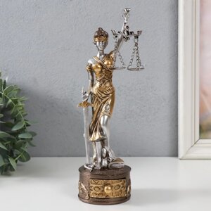 Сувенир полистоун 'Фемида - Богиня правосудия, на шкатулке' 7х8х24 см