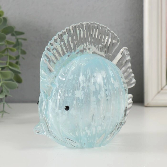 Сувенир стекло 'Голубая рыбка' под муранское стекло 15х7х13 см от компании Интернет-магазин "Flap" - фото 1