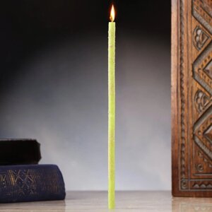 Свеча магическая восковая 'Укрепление здоровья'с эвкалиптом, 16х0,6 см, зеленый