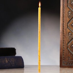 Свеча магическая восковая 'Женская сила'с ромашкой, 16х0,6 см, желтый