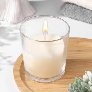 Свеча в гладком стакане ароматизированная 'Ландыш'8,5 см