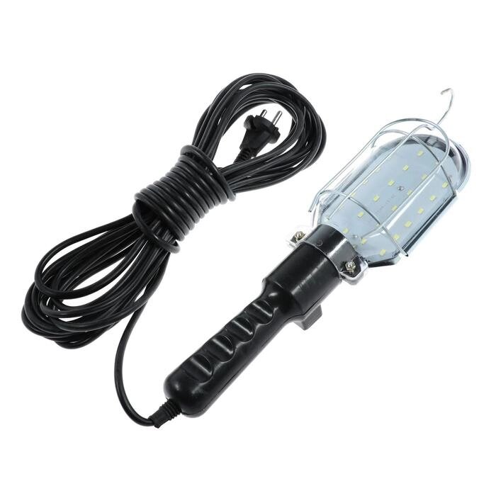 Светильник переносной светодиодный Luazon Lighting с выключателем, 10Вт, 24LED, 10 м, черный от компании Интернет-магазин "Flap" - фото 1