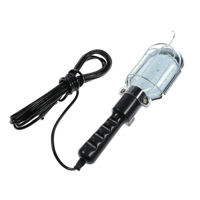 Светильник переносной светодиодный Luazon Lighting с выключателем, 10Вт, 24LED, 5 м, черный от компании Интернет-магазин "Flap" - фото 1