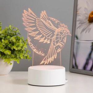 Светильник 'Птица' LED RGB от сети 13,5х9,5х16,9 см RISALUX
