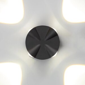 Светильник 'Снек' 4хLED 4Вт 4000К IP66 черный 9,3х4,5х9,3 см